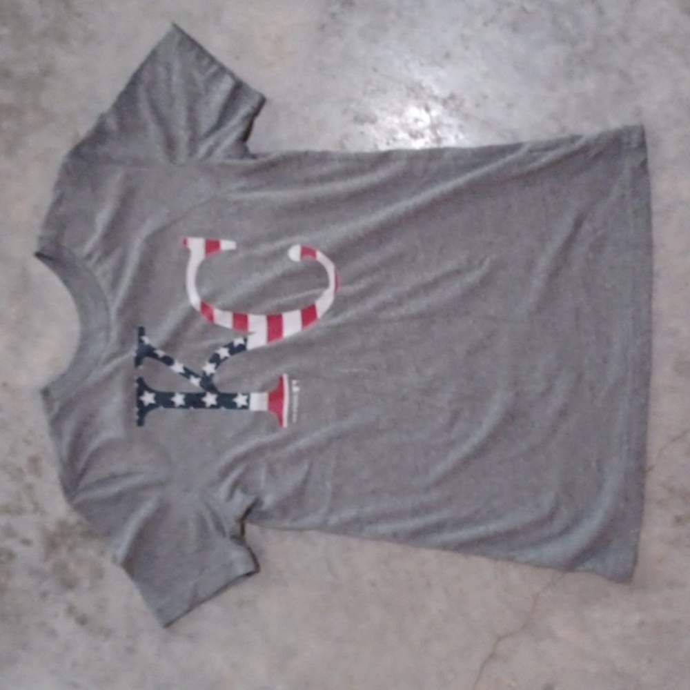 MLB KC gray tshirt size L 10 12